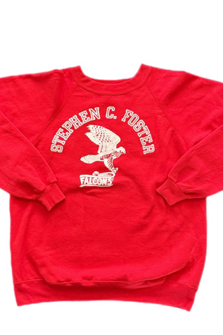 1980's Stephen C. Foster Falcons Sweatshirt Selected By Villains Vintage