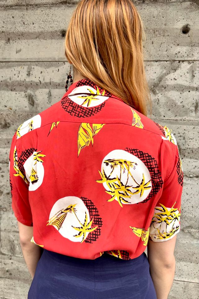 Vintage Printed Hawaiian Shirt Selected by Nomad Vintage #1