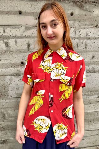 Vintage Printed Hawaiian Shirt Selected by Nomad Vintage