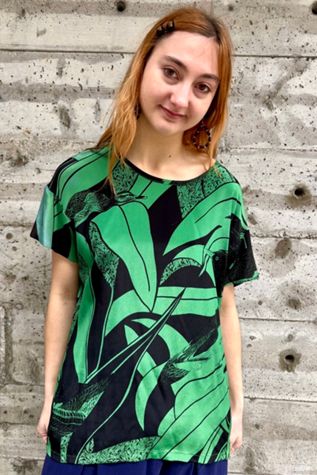 Vintage Jungle Print Blouse Selected by Nomad Vintage