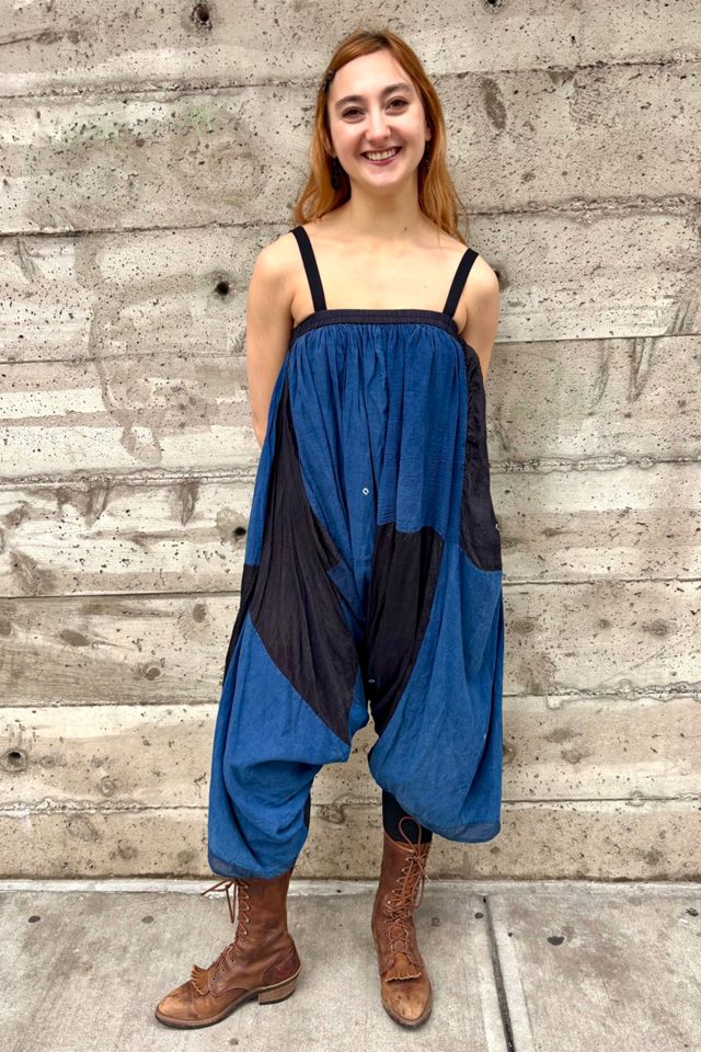 Silk Patchwork Convertible Drop Pants and Jumpsuit Selected by Nomad Vintage #1