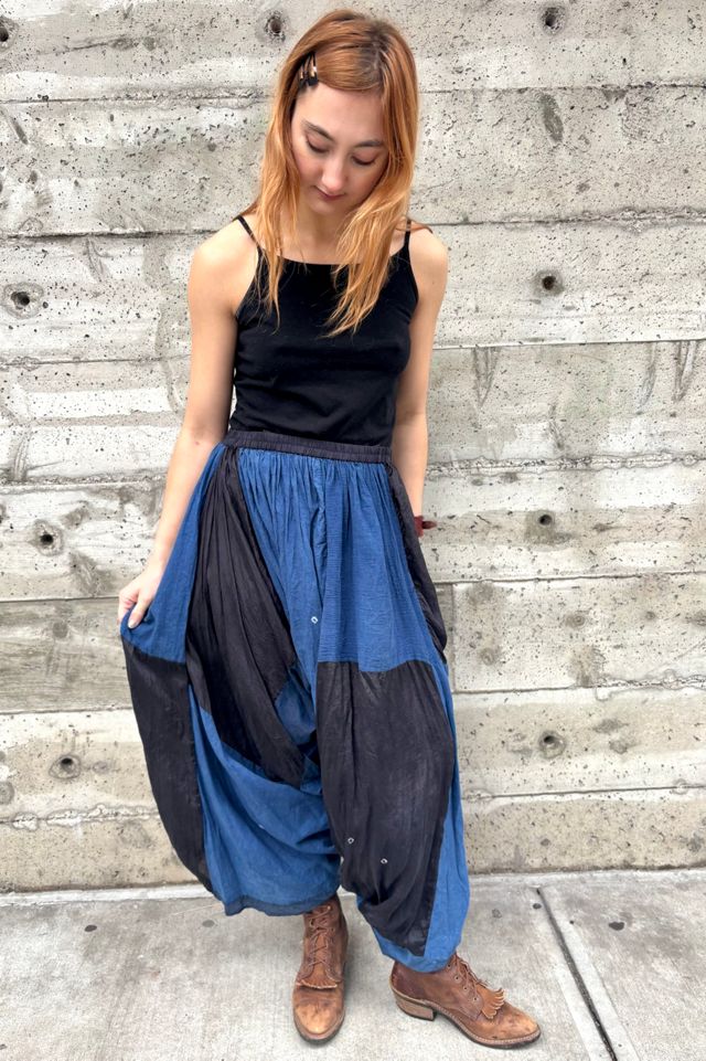 Silk Patchwork Convertible Drop Pants and Jumpsuit Selected by Nomad Vintage #3