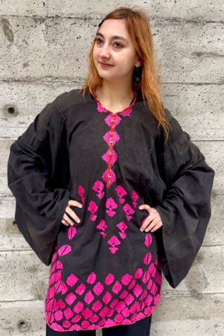 Vintage Embroidered Tribal Top Selected by Nomad Vintage
