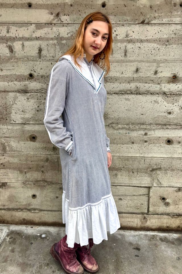 Vintage Striped Prarie Dress Selected by Nomad Vintage #2