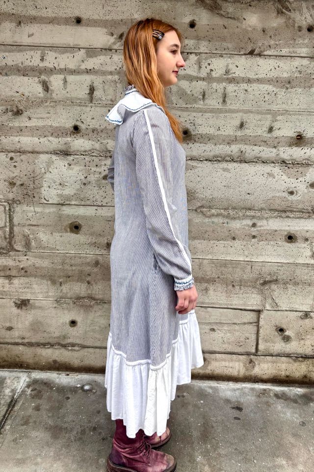 Vintage Striped Prarie Dress Selected by Nomad Vintage #3