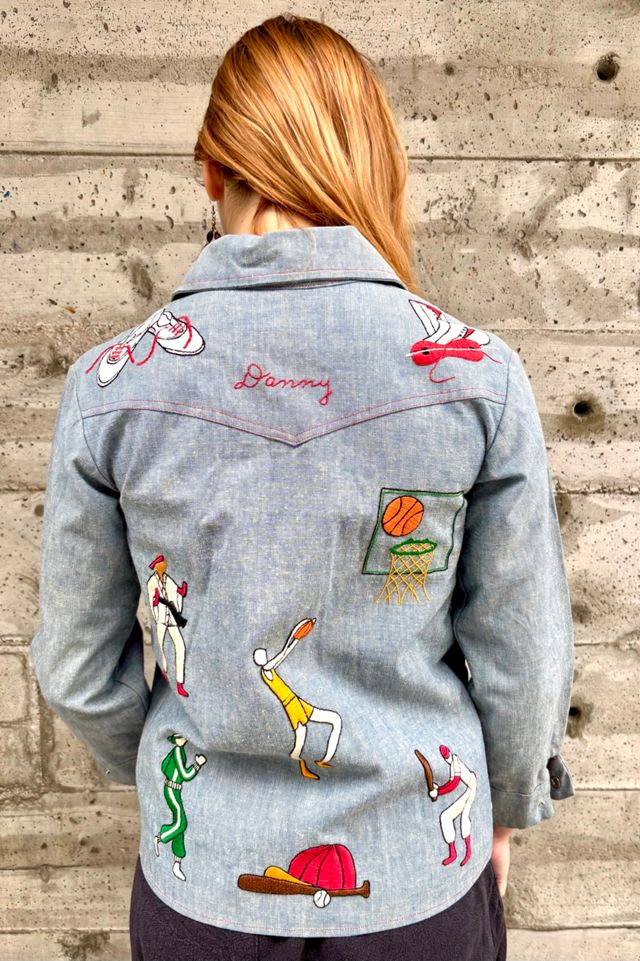 1970’s Embroidered Denim Sports-Themed Jacket Selected by Nomad Vintage #3