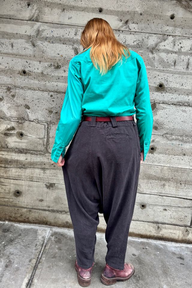 Vintage Linen Drop Pants Selected by Nomad Vintage #2