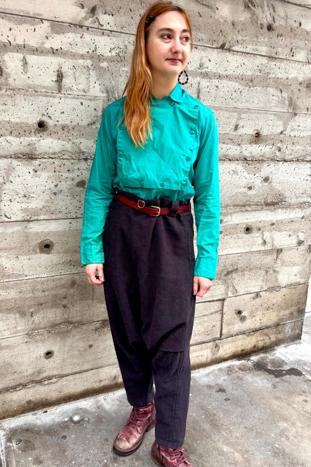 Vintage Linen Drop Pants Selected by Nomad Vintage #3