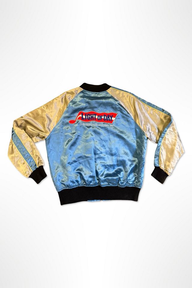 1980s Satin Embroidered Chicago Cleveland Tour Jacket Selected By Ritual Vintage #1