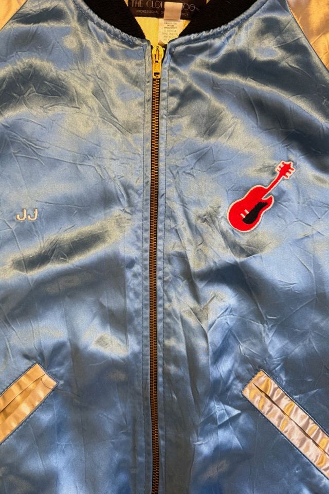 1980s Satin Embroidered Chicago Cleveland Tour Jacket Selected By Ritual Vintage #3