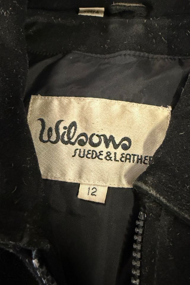 1980s Wilsons Black Suede Western Fringe Jacket Selected By Ritual Vintage #2