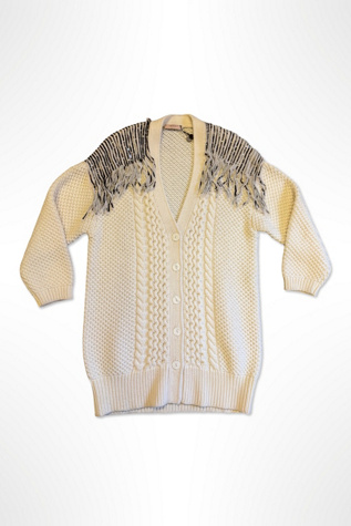 Twinset Italy Oversized Cable Knit Sequin Cardigan Selected By Ritual Vintage