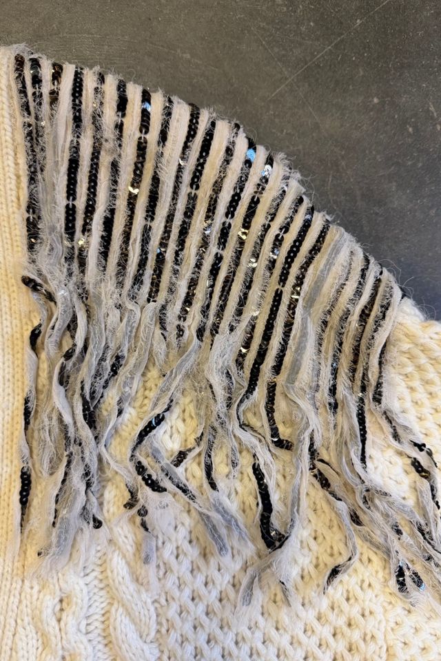 Twinset Italy Oversized Cable Knit Sequin Cardigan Selected By Ritual Vintage #3