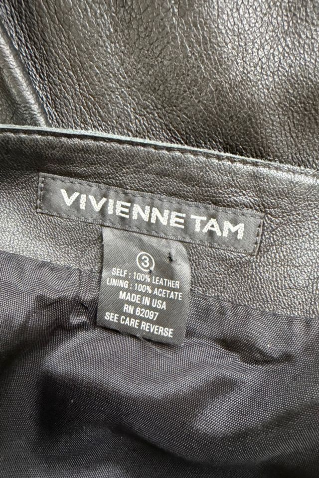 1990s Vivienne Tam Leather Deity Skirt Selected By Ritual Vintage #3