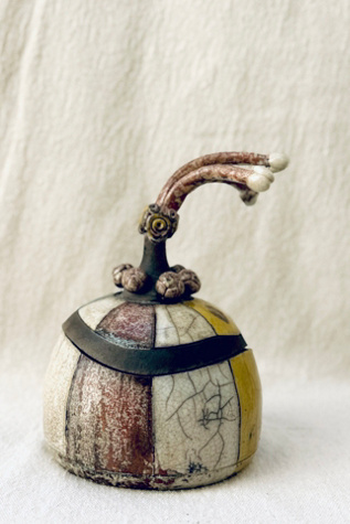 Handmade Ceramic Trinket Lidded Vessel Selected by Bohhaus