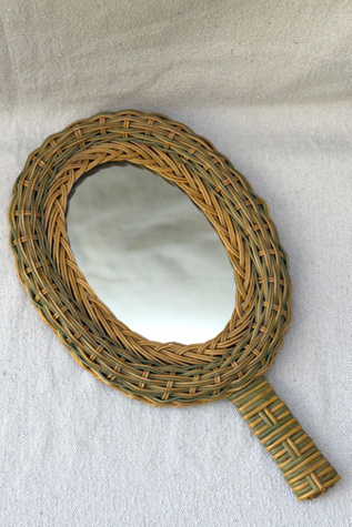 Boho Wicker Mirror Selected by Bohhaus