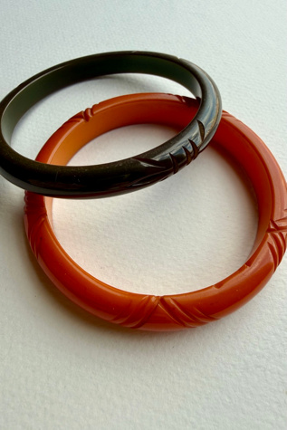 Vintage Bakelite Bangle Set Selected by Wax Plant