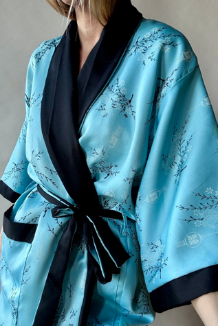 Reversible Robe Selected by Wax Plant