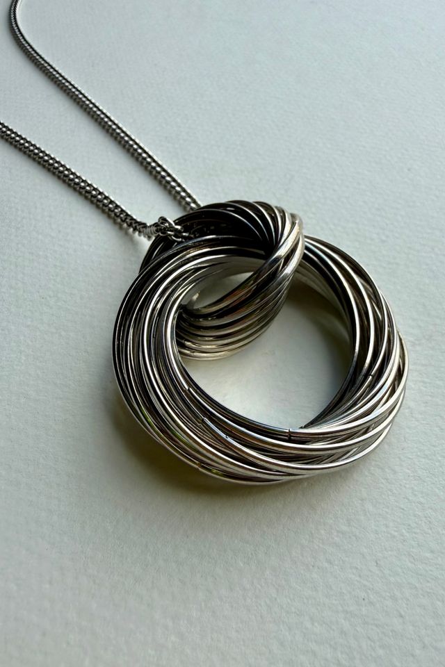 Silver Interlocking Knot Necklace Selected by Wax Plant #1