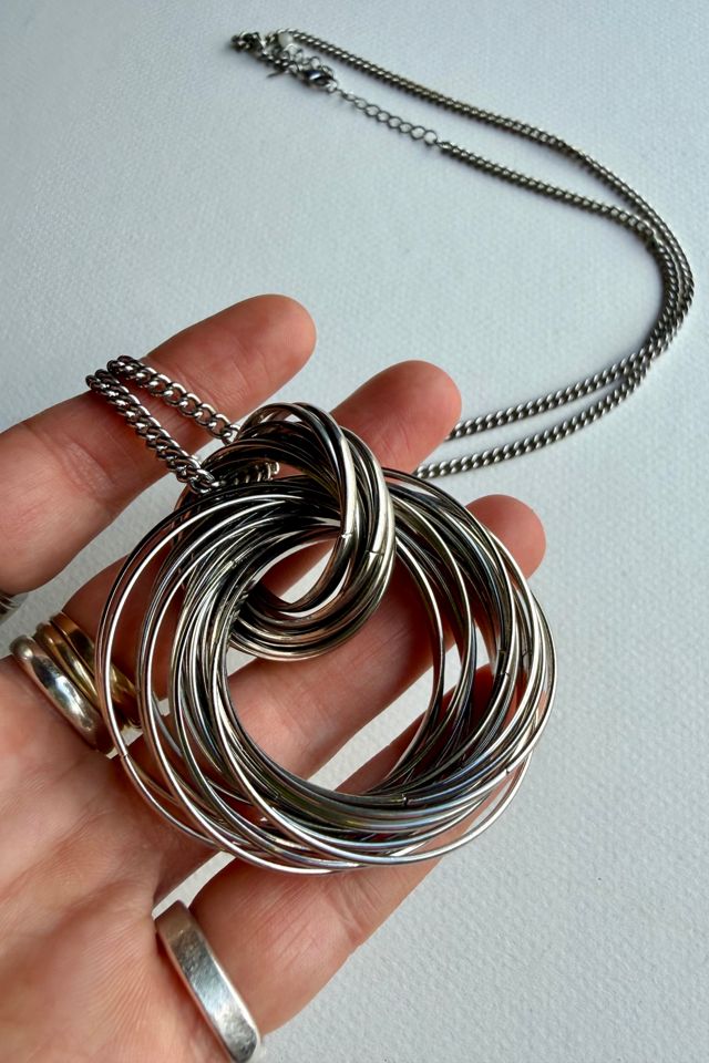 Silver Interlocking Knot Necklace Selected by Wax Plant #2