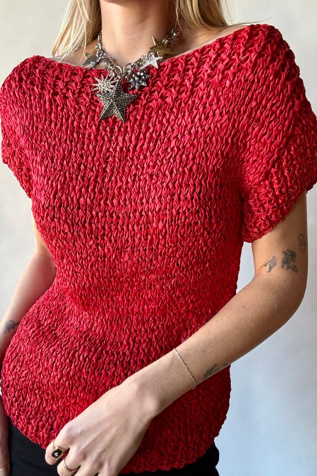 Red Ribbon Blouse Selected by Wax Plant #2