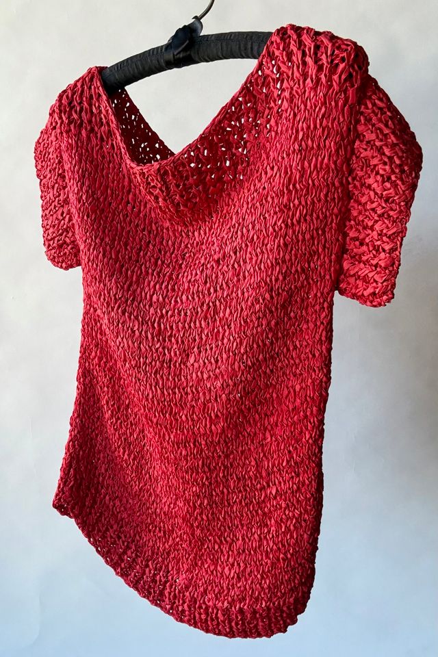 Red Ribbon Blouse Selected by Wax Plant #3
