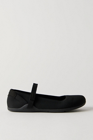 Женские балетки Xero Shoes Xero Cassie Knit Mary Janes, цвет: Чёрный — фото 3