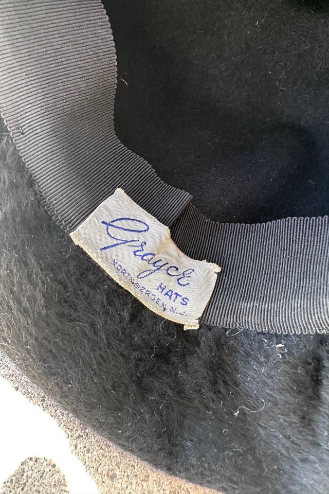 Vintage 1960s Black Faux Fur Dome Hat Selected by Cherry #2