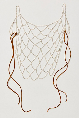 Serephina Hair Scarf by Curried Myrrh at Free People in Silver Chain