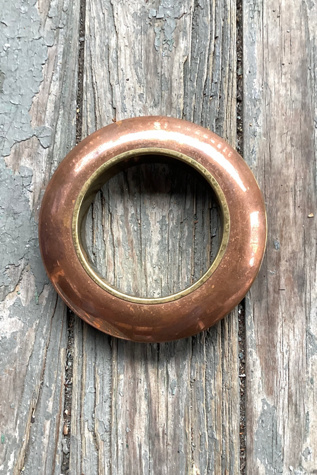 Vintage Brass and Copper Flying Saucer Bangle Selected by Cherry
