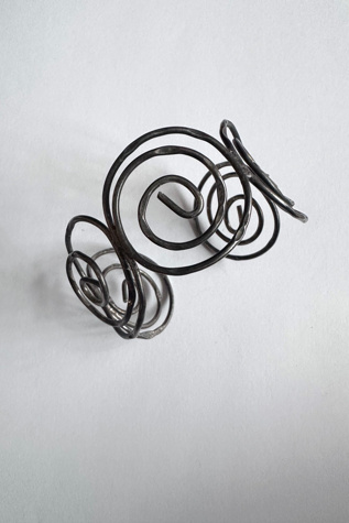 Vintage Silver Spiral Cuff Selected by Cherry