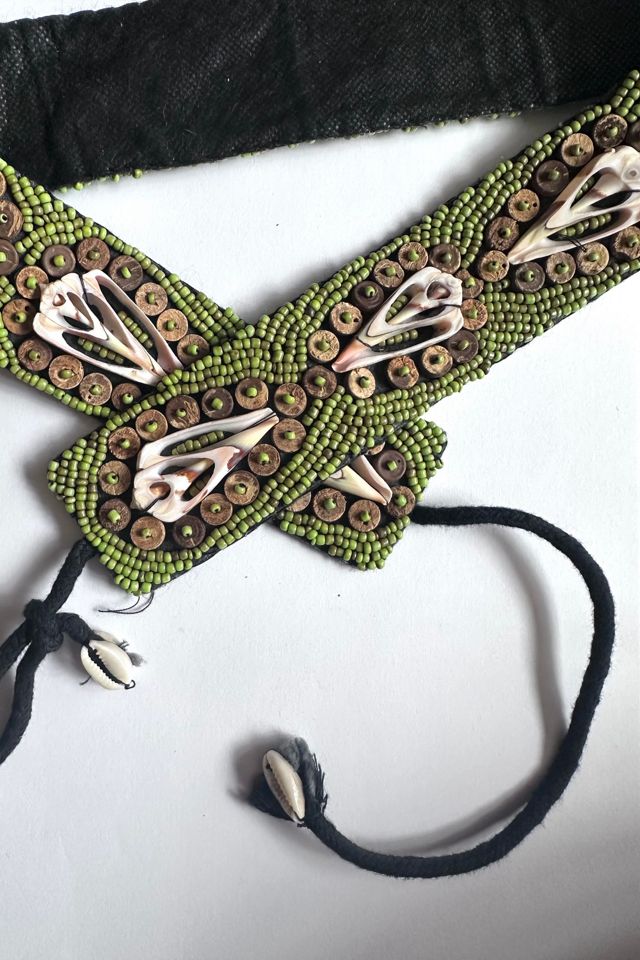 Vintage Ethnic Beaded and Shell Belt Selected by Cherry #1