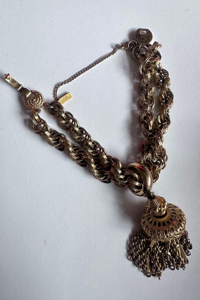 Vintage 1960s Gold tone Tassel Bracelet Selected by Cherry #2