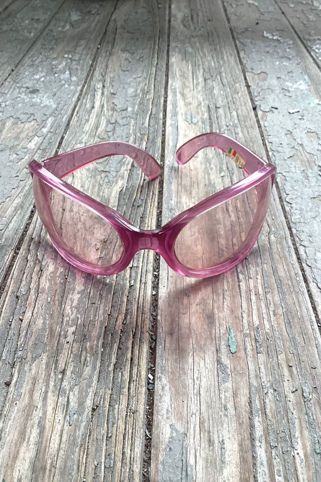 1960s Italian Pink Wrap-A-Around Sunglasses Selected by Cherry #1