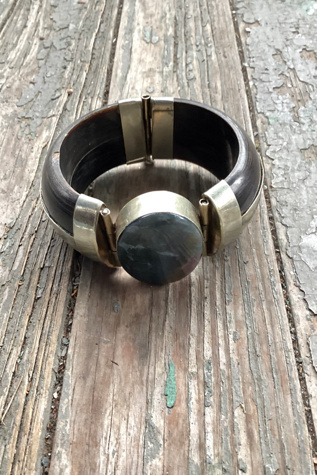 Vintage Wood and Stone Chunky Bracelet Selected by Cherry