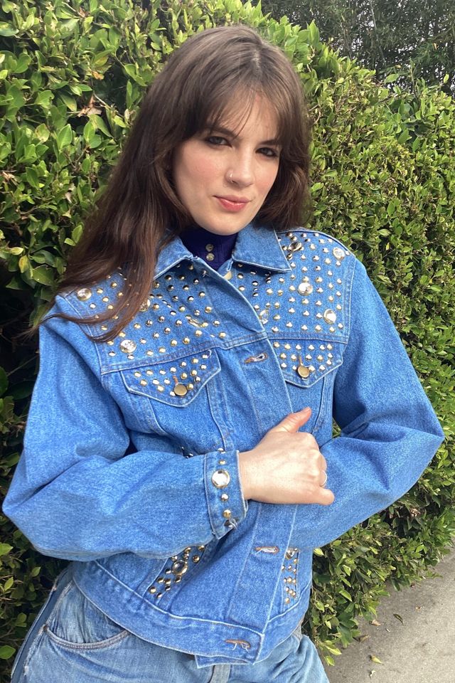 Vintage 1990s Bedazzled Denim Jacket Selected by Cherry #1