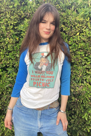 Vintage 1983 Willie Nelson Picnic Jersey Selected by Cherry