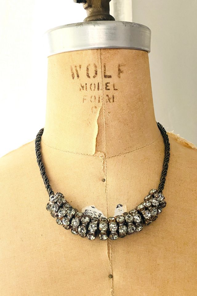French Crystal Disc Necklace Selected by FernMercantile #1