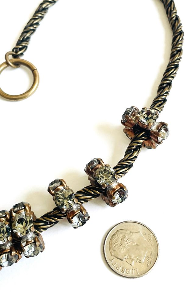 French Crystal Disc Necklace Selected by FernMercantile #2