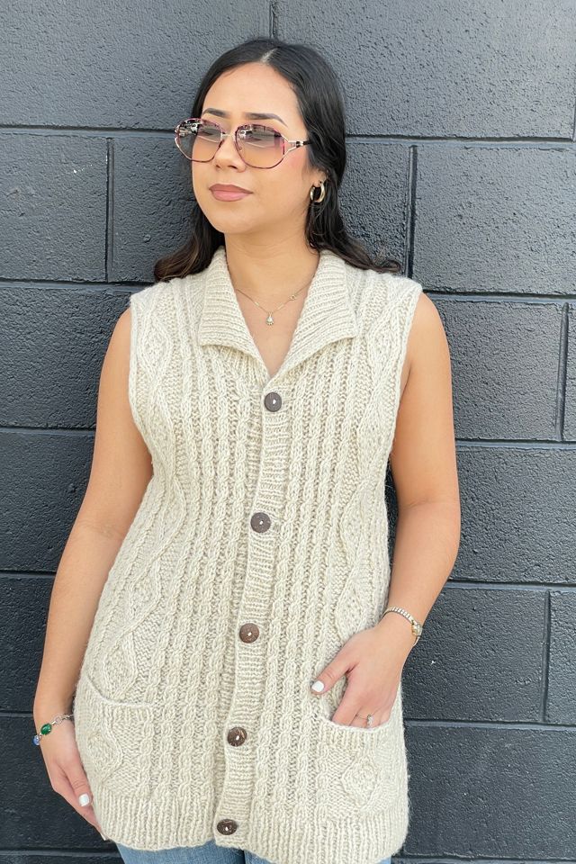 Cable Knit Vest Selected by FernMercantile #1