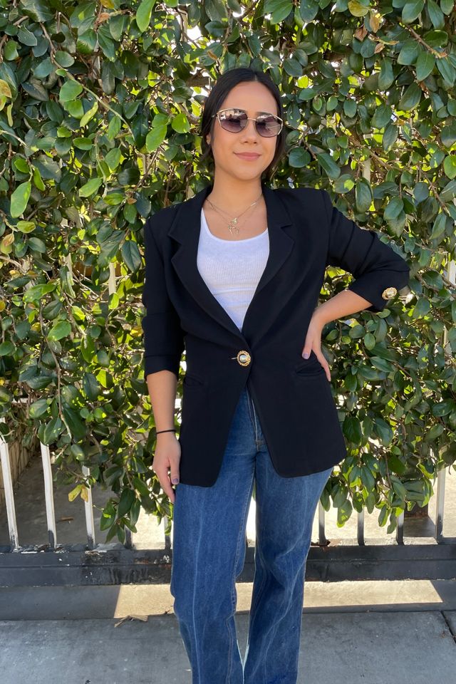 Vintage Max Mara Black Jacket Selected by FernMercantile #1