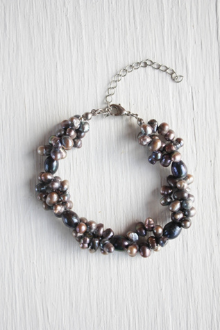 Vintage Freshwater Pearl Cluster Bracelet Selected By Moons + Junes Vintage