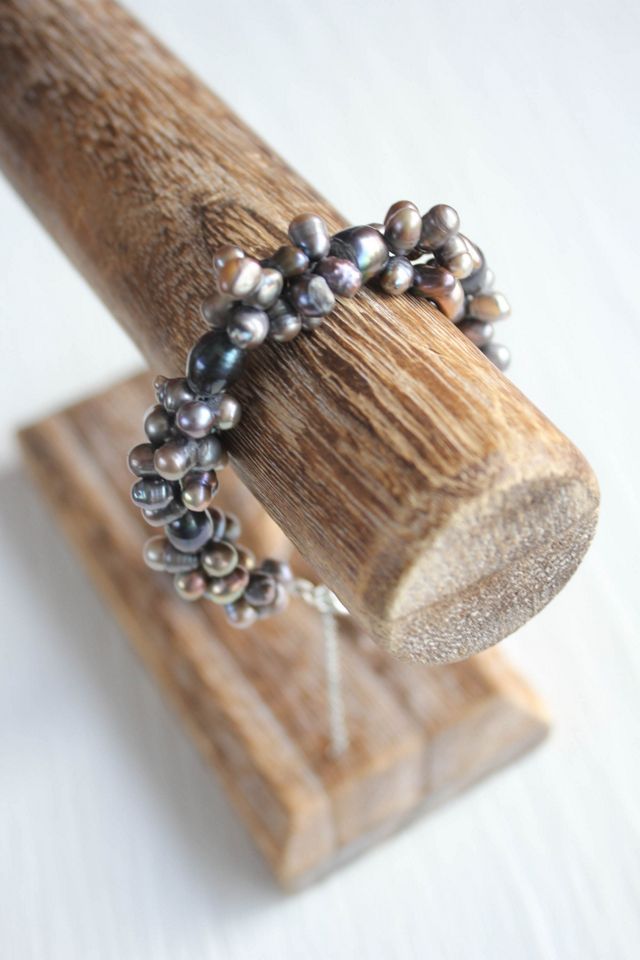 Vintage Freshwater Pearl Cluster Bracelet Selected By Moons + Junes Vintage #3