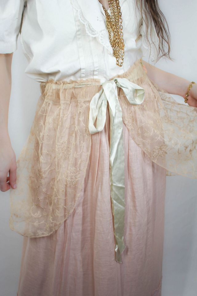 1920s Antique Lace Intimates Layering Skirt Selected By Moons + Junes Vintage #2