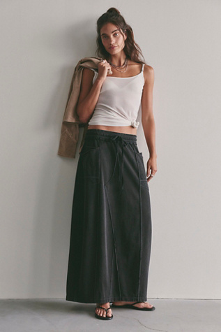 FP One Kaiden Barrel Skirt at Free People in Black, Size: XS