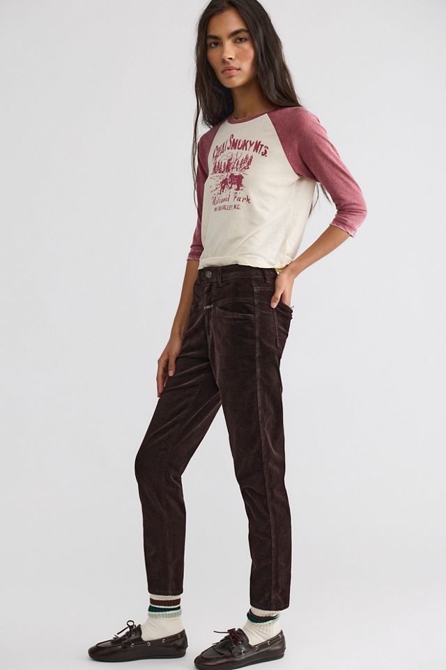 Closed Pedal Pusher Relaxed Corduroy Pants #2