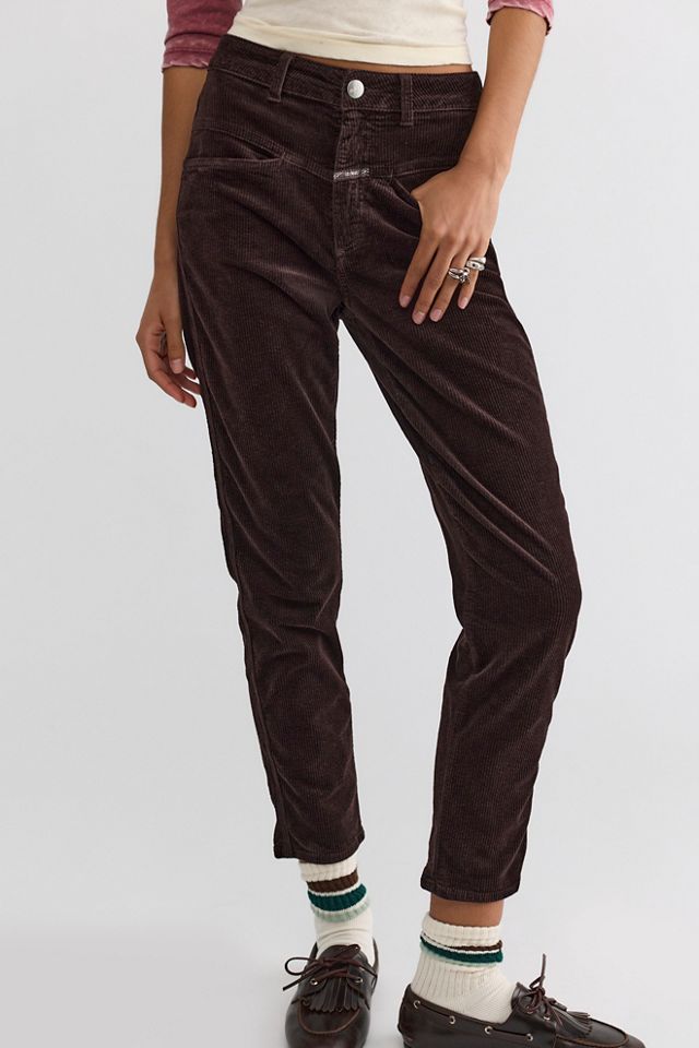 Closed Pedal Pusher Relaxed Corduroy Pants #3