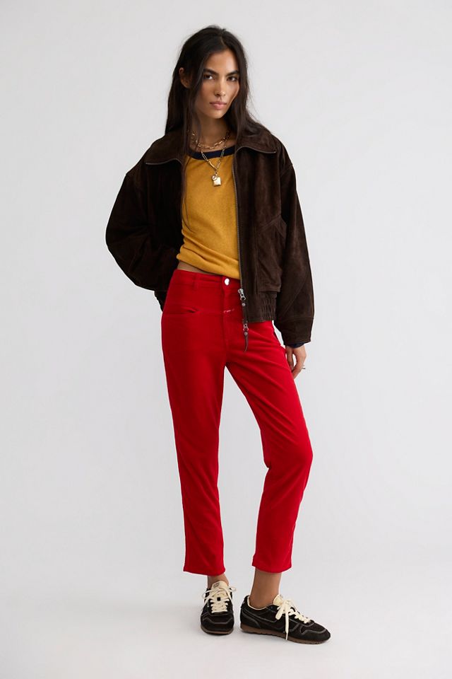 Closed Pedal Pusher Relaxed Corduroy Pants #1
