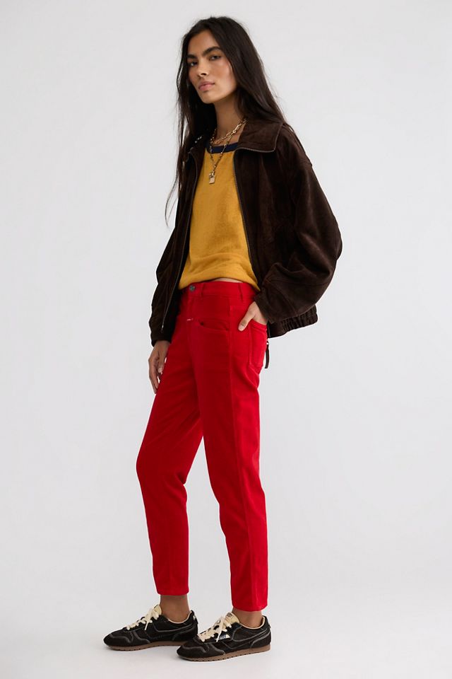 Closed Pedal Pusher Relaxed Corduroy Pants #3