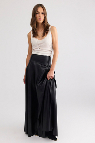 Norma Kamali Flared Floor-Length Skirt by Free People